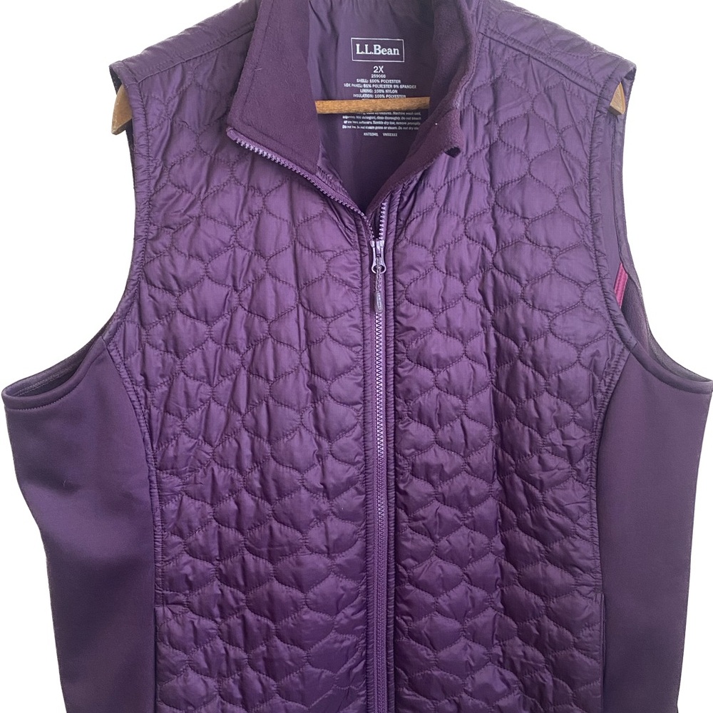 L.L. Bean Purple Quilted Vest